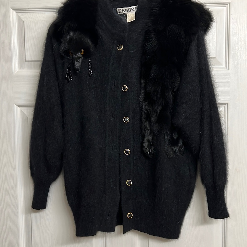Vintage Sweater with fur
